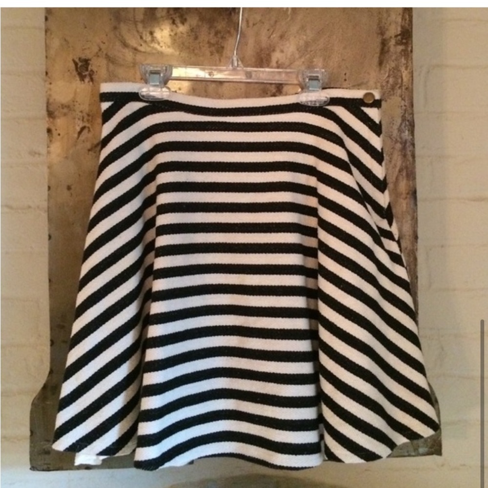 Anthropologie Greylin Striped Swing Skirt NWT Flare Mini Skirt - Picture 4 of 6